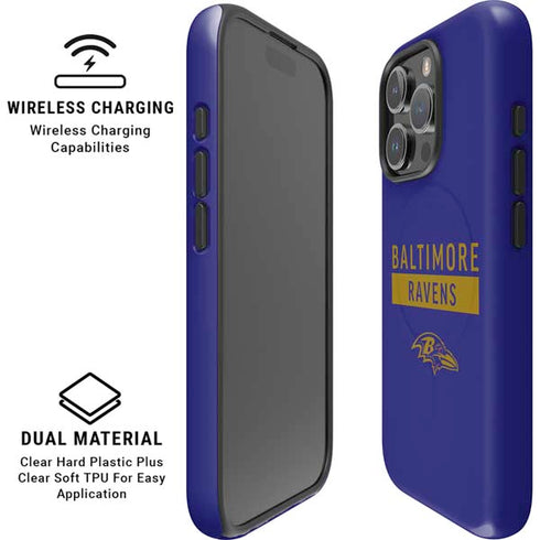 NFL Baltimore Ravens Purple Performance Series iPhone 16 Pro Max Magsafe Impact Case