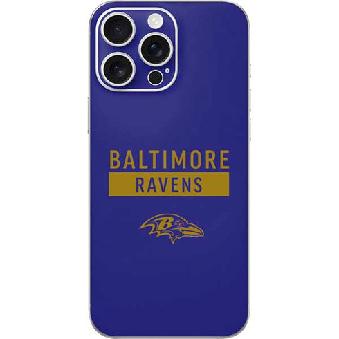 NFL Baltimore Ravens Purple Performance Series iPhone 16 Pro Max Skin
