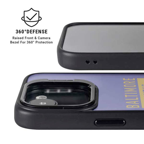 NFL Baltimore Ravens Purple Performance Series iPhone 16e Kickstand Case