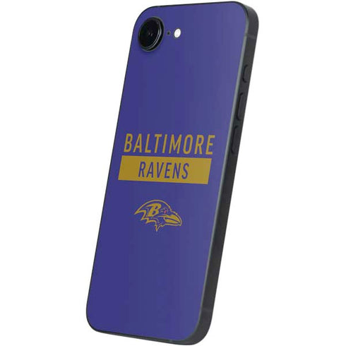 NFL Baltimore Ravens Purple Performance Series iPhone 16e Skin
