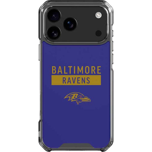 NFL Baltimore Ravens Purple Performance Series iPhone 18 Pro Max Clear Case