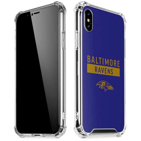 NFL Baltimore Ravens Purple Performance Series iPhone X/XS Clear Case