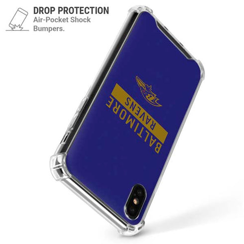 NFL Baltimore Ravens Purple Performance Series iPhone X/XS Clear Case