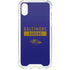 NFL Baltimore Ravens Purple Performance Series iPhone XS Clear Case