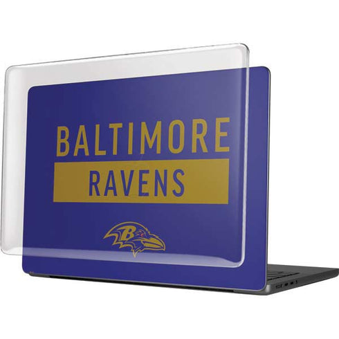 NFL Baltimore Ravens Purple Performance Series MacBook Pro 14in (2021-24) Case plus Skin