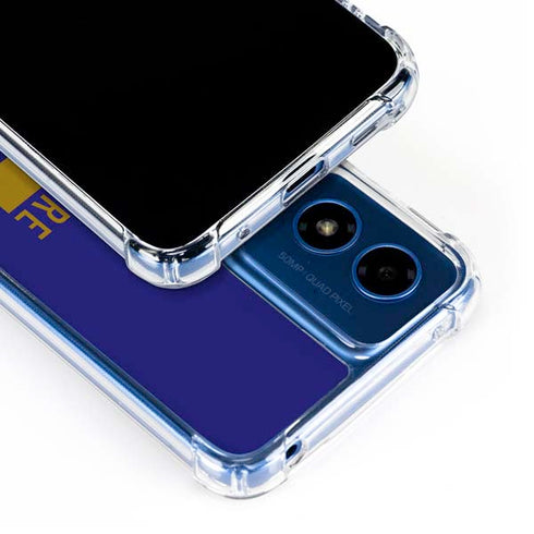 NFL Baltimore Ravens Purple Performance Series Moto G Play 4G (2024) Clear Case
