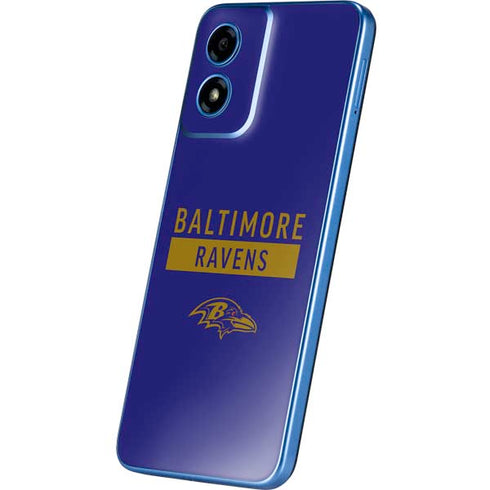 NFL Baltimore Ravens Purple Performance Series Moto G Play 4G (2024) Skin