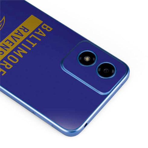 NFL Baltimore Ravens Purple Performance Series Moto G Play 4G (2024) Skin