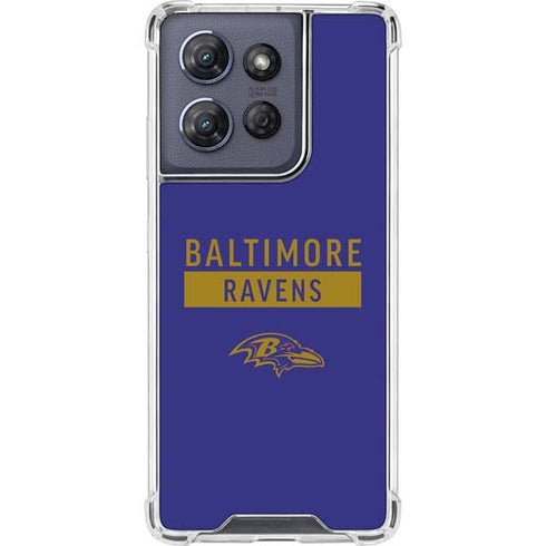 NFL Baltimore Ravens Purple Performance Series Moto G Power 5G (2025) Clear Case
