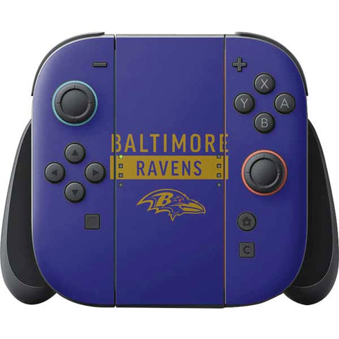 NFL Baltimore Ravens Purple Performance Series Nintendo Skins