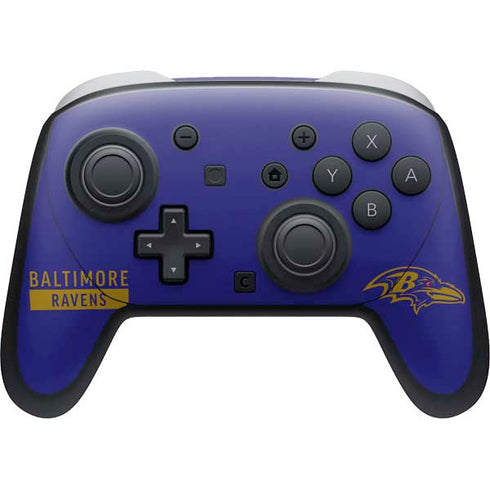 NFL Baltimore Ravens Purple Performance Series Nintendo Switch 2 (2025) Pro Controller Skin