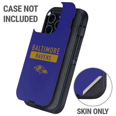 NFL Baltimore Ravens Purple Performance Series Otterbox Defender iPhone Skin