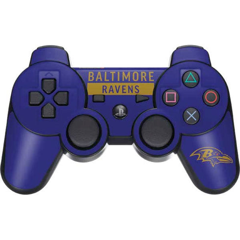 NFL Baltimore Ravens Purple Performance Series PS3 Dual Shock wireless controller Skin