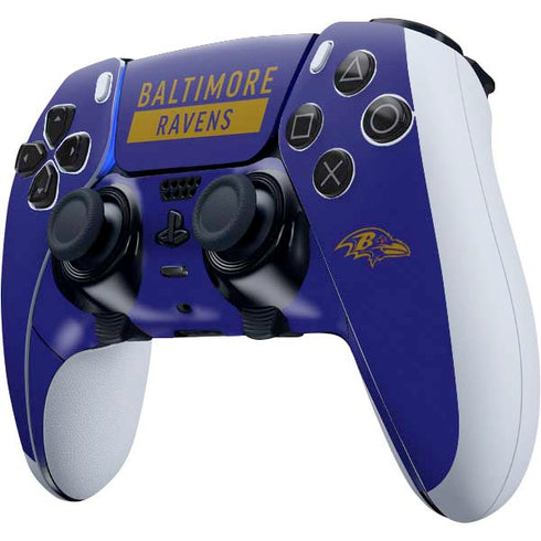 NFL Baltimore Ravens Purple Performance Series PS5 DualSense Edge Pro Controller Skin