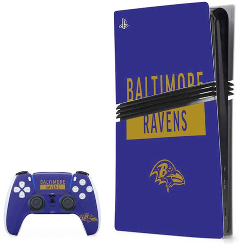 NFL Baltimore Ravens Purple Performance Series PlayStation PS5 Skins
