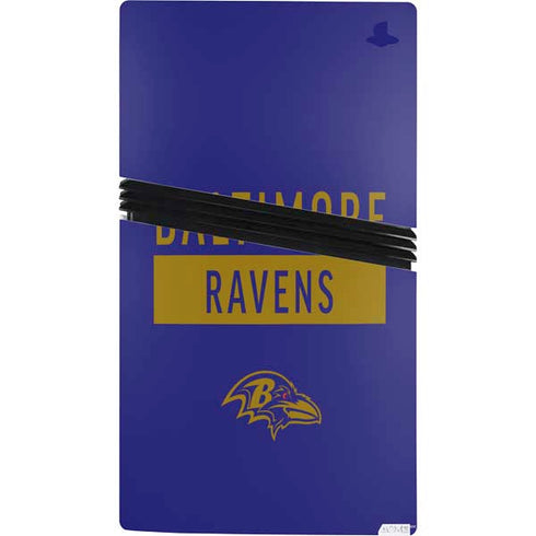 NFL Baltimore Ravens Purple Performance Series PS5 Pro Bundle Skin