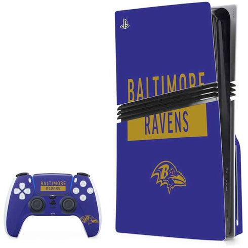 NFL Baltimore Ravens Purple Performance Series PlayStation PS5 Skins