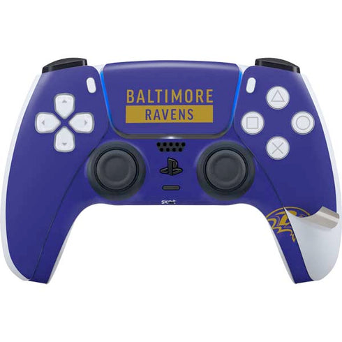 NFL Baltimore Ravens Purple Performance Series PS5 Pro Disk Bundle Skin
