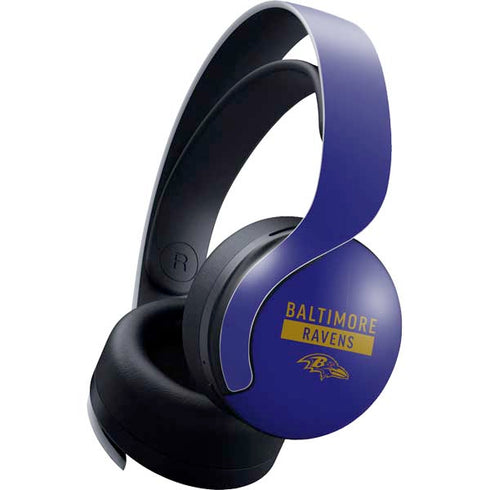 NFL Baltimore Ravens Purple Performance Series PULSE 3D Wireless Headset for PS5 Skin