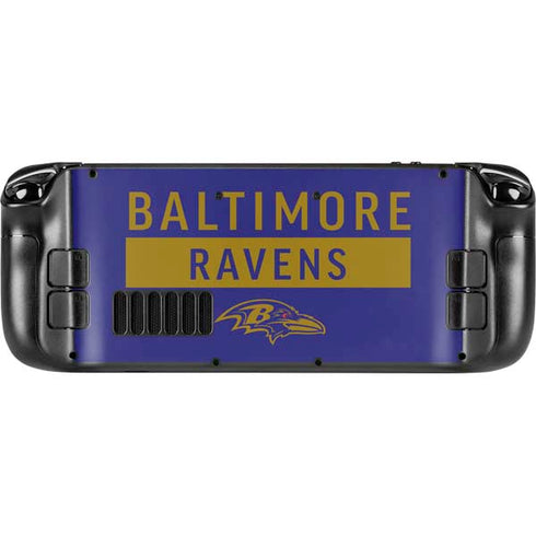 NFL Baltimore Ravens Purple Performance Series Steam Deck Handheld Gaming Computer Skin
