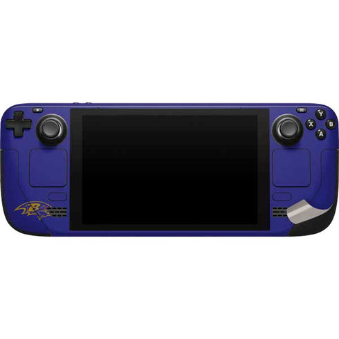 NFL Baltimore Ravens Purple Performance Series Steam Deck Handheld Gaming Computer Skin