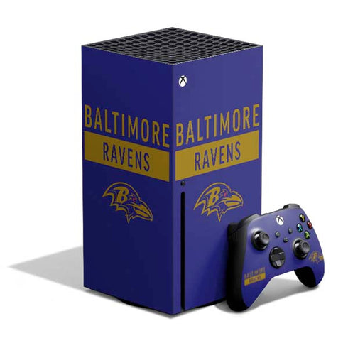 NFL Baltimore Ravens Purple Performance Series Xbox Series X Skins