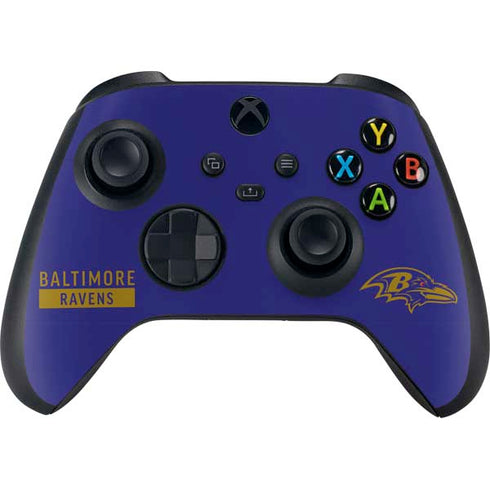 NFL Baltimore Ravens Purple Performance Series Xbox Series X Bundle Skin