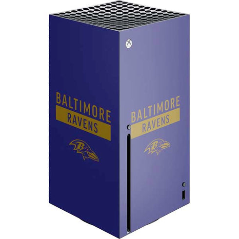 NFL Baltimore Ravens Purple Performance Series Xbox Series X Skins