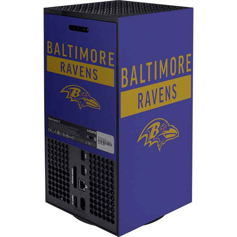 NFL Baltimore Ravens Purple Performance Series XBox Series X Digital Edition Bundle Skin