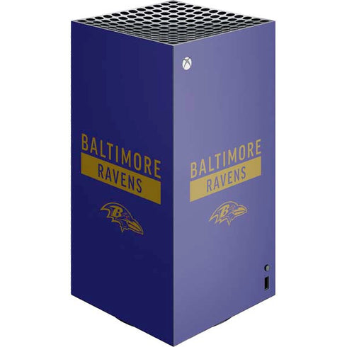 NFL Baltimore Ravens Purple Performance Series XBox Series X Digital Edition Console Skin
