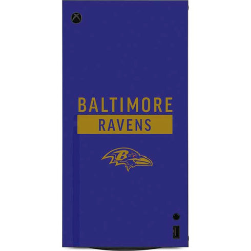 NFL Baltimore Ravens Purple Performance Series XBox Series X Digital Edition Console Skin