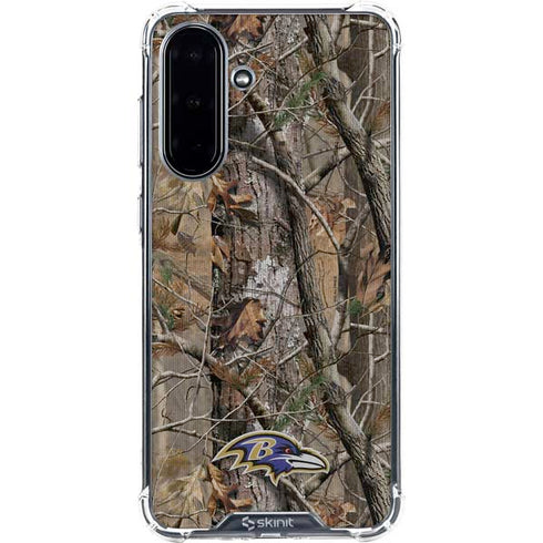 NFL Baltimore Ravens Realtree AP Camo Galaxy A36 5G Clear Case