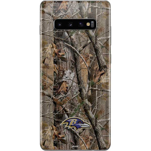 NFL Baltimore Ravens Realtree AP Camo Galaxy S10 Plus Skin
