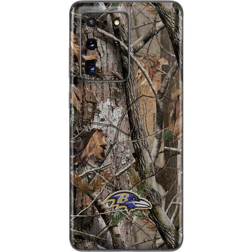 NFL Baltimore Ravens Realtree AP Camo Galaxy S20 Ultra 5G Skin