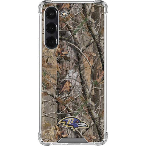 NFL Baltimore Ravens Realtree AP Camo Galaxy S24 FE Clear Case