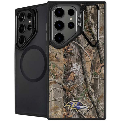 NFL Baltimore Ravens Realtree AP Camo Galaxy S24 Ultra Kickstand Case