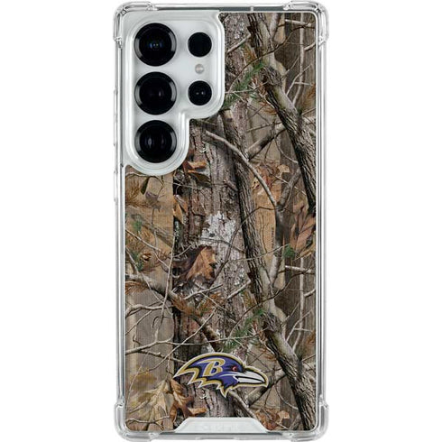 NFL Baltimore Ravens Realtree AP Camo Galaxy S25 Ultra Clear Case
