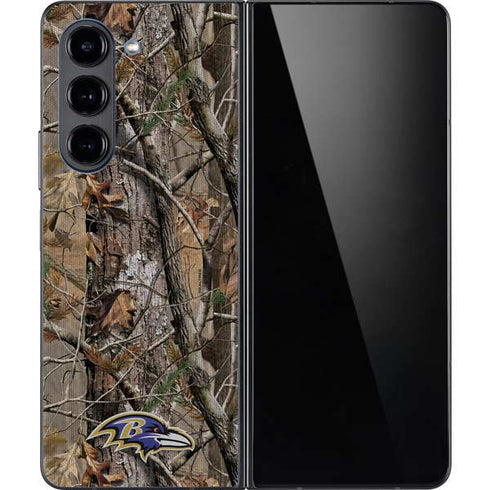 NFL Baltimore Ravens Realtree AP Camo Galaxy Z Fold5 5G Skin