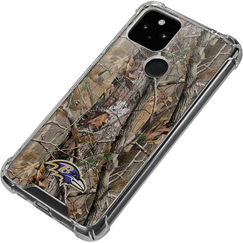 NFL Baltimore Ravens Realtree AP Camo Google Pixel 5 Clear Case