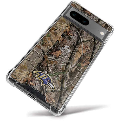 NFL Baltimore Ravens Realtree AP Camo Google Pixel 8a Clear Case
