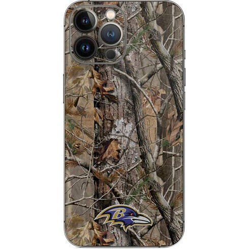 NFL Baltimore Ravens Realtree AP Camo iPhone 15 Pro Max Skin