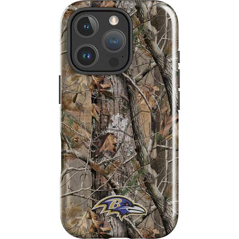 NFL Baltimore Ravens Realtree AP Camo iPhone 16 Pro Max Magsafe Impact Case