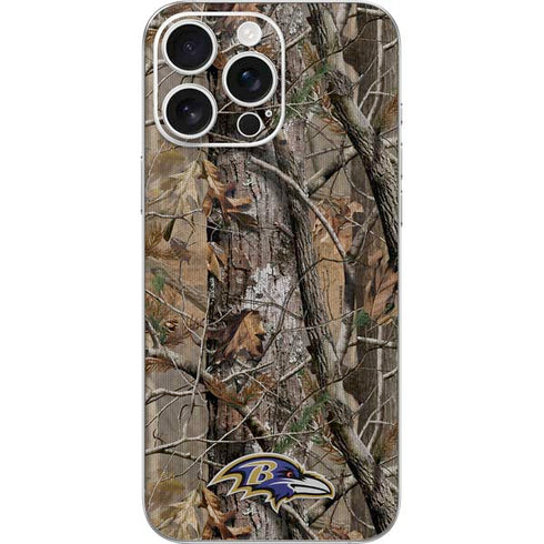 NFL Baltimore Ravens Realtree AP Camo iPhone 16 Pro Max Skin