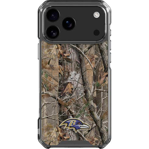 NFL Baltimore Ravens Realtree AP Camo iPhone 18 Pro Max Clear Case