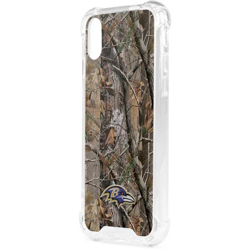 NFL Baltimore Ravens Realtree AP Camo iPhone XS Clear Case