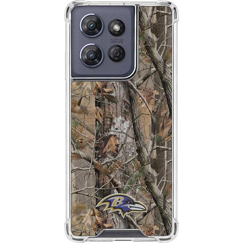 NFL Baltimore Ravens Realtree AP Camo Moto G 5G (2025) Clear Case