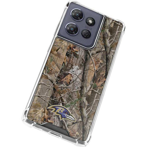 NFL Baltimore Ravens Realtree AP Camo Moto G 5G (2025) Clear Case