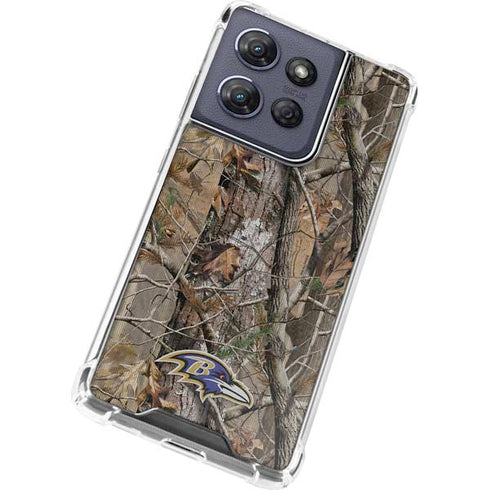 NFL Baltimore Ravens Realtree AP Camo Moto G Play 5G (2025) Clear Case