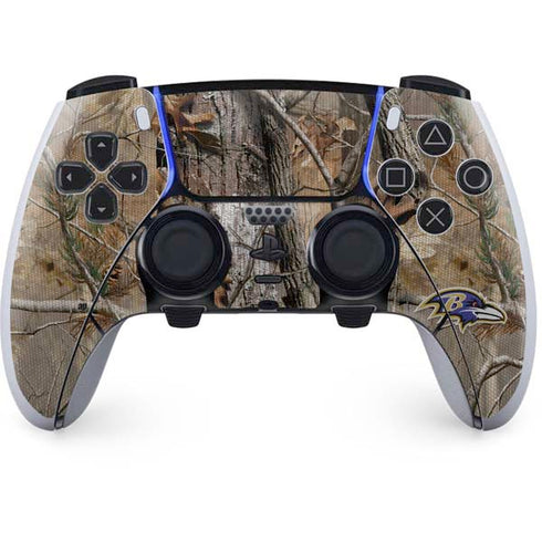 NFL Baltimore Ravens Realtree AP Camo PS5 DualSense Edge Pro Controller Skin