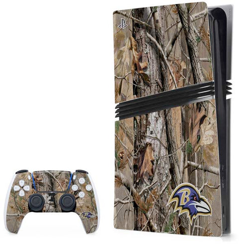 NFL Baltimore Ravens Realtree AP Camo PS5 Pro Bundle Skin